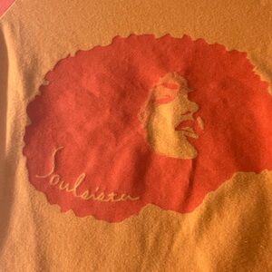 Soulsista Graphic Tee Size L Large Afro Short Sleeve Black Latina Woman New